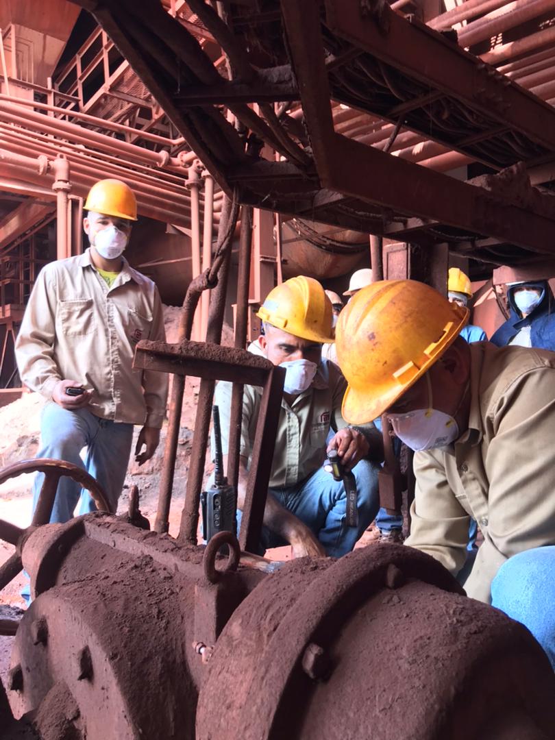 En franco avance mantenimiento programado en Planta de Briquetas