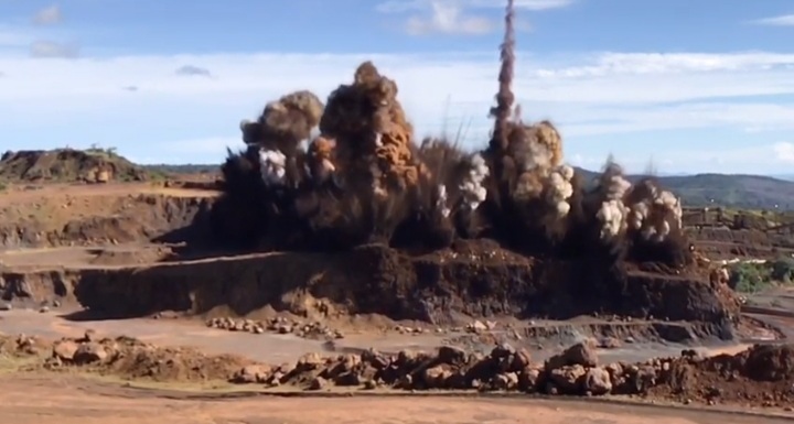 En la Mina Los Barrancos Ferrominera Orinoco logra más de 450 mil toneladas de mineral volado