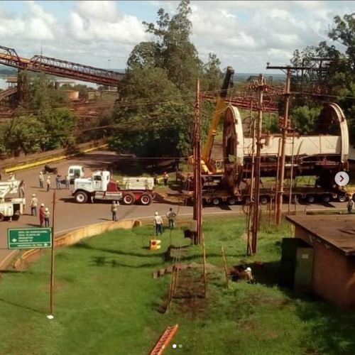 Volteador de vagones despliegue logístico
