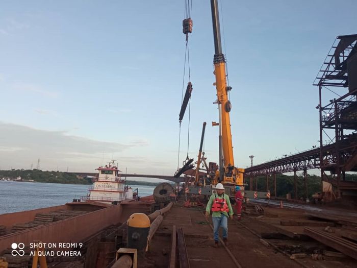 Estatal minera donó rieles, durmientes y aportará mano de obra calificada a CVG Bauxilum
