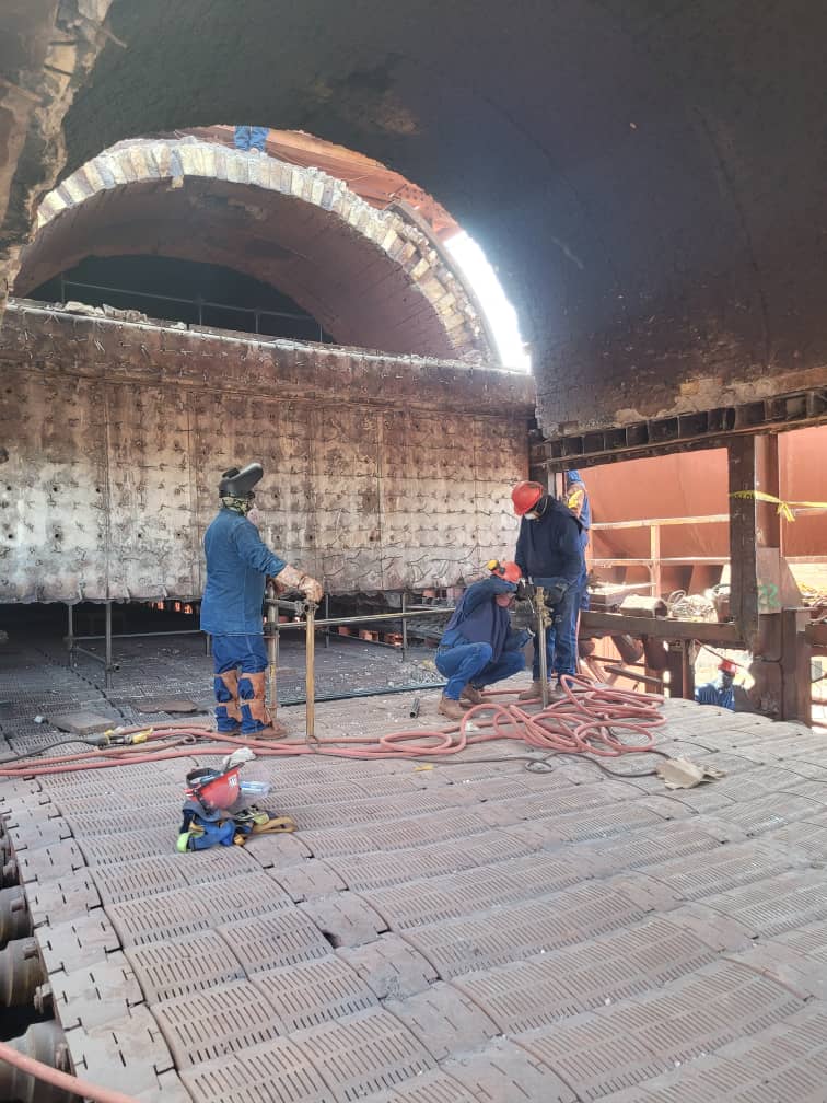 Ferrominera inició restauración de Parrilla Móvil de Planta de Pellas