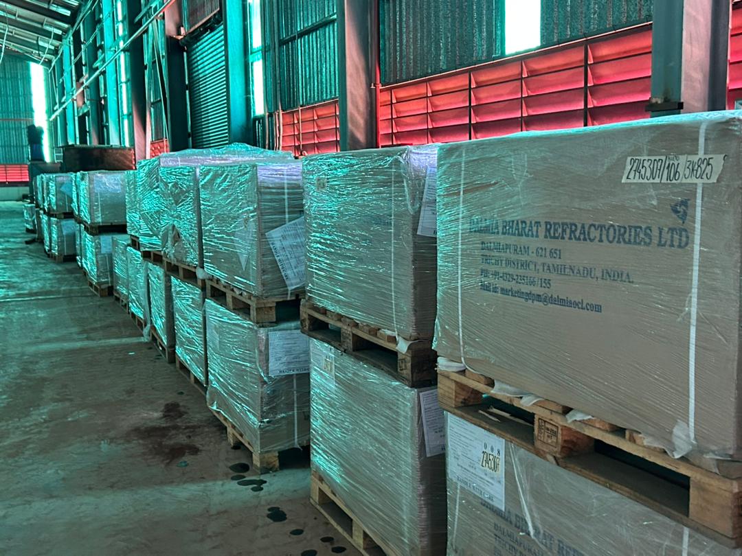 Planta de Pellas recibió 325 toneladas de ladrillos refractarios